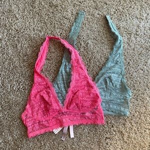 Victorias Secret Lace Halter Bralette Small